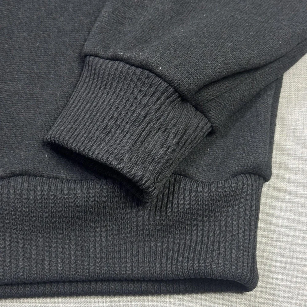 The North Face Fleece 1/4 Zip Sweatshirt Mens Medium Black Lined Heavyweight